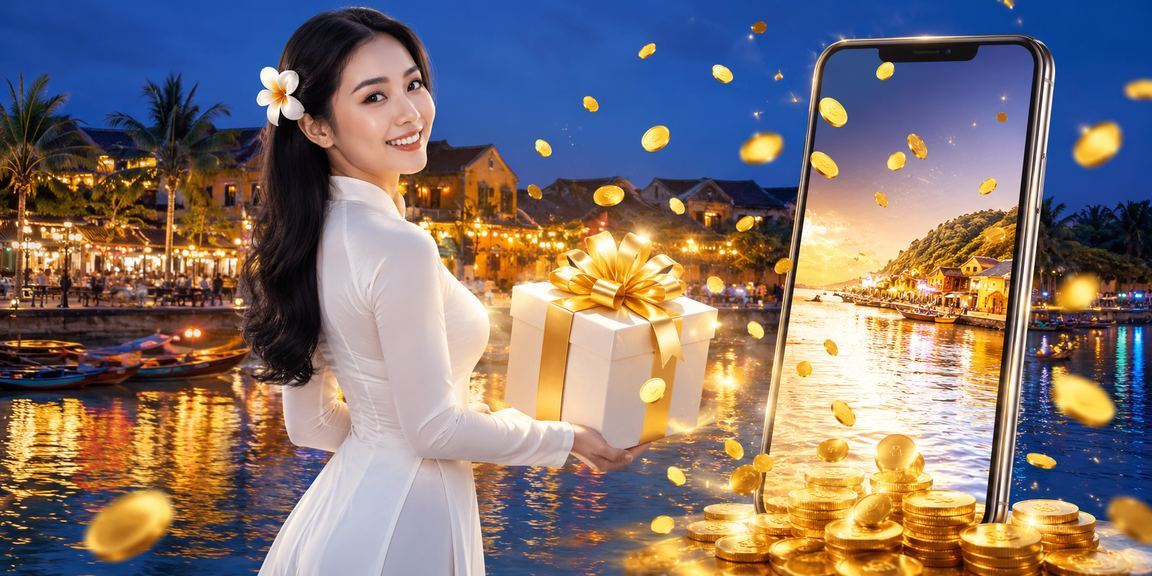 Người phụ nữ mặc áo dài tại Sapa nhận thưởng cashback và bonus từ nền tảng trực tuyến